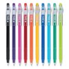 Pilot FriXion ColorSticks Erasable Stick Gel Pen, 0.7mm, Assorted, PK10 32456